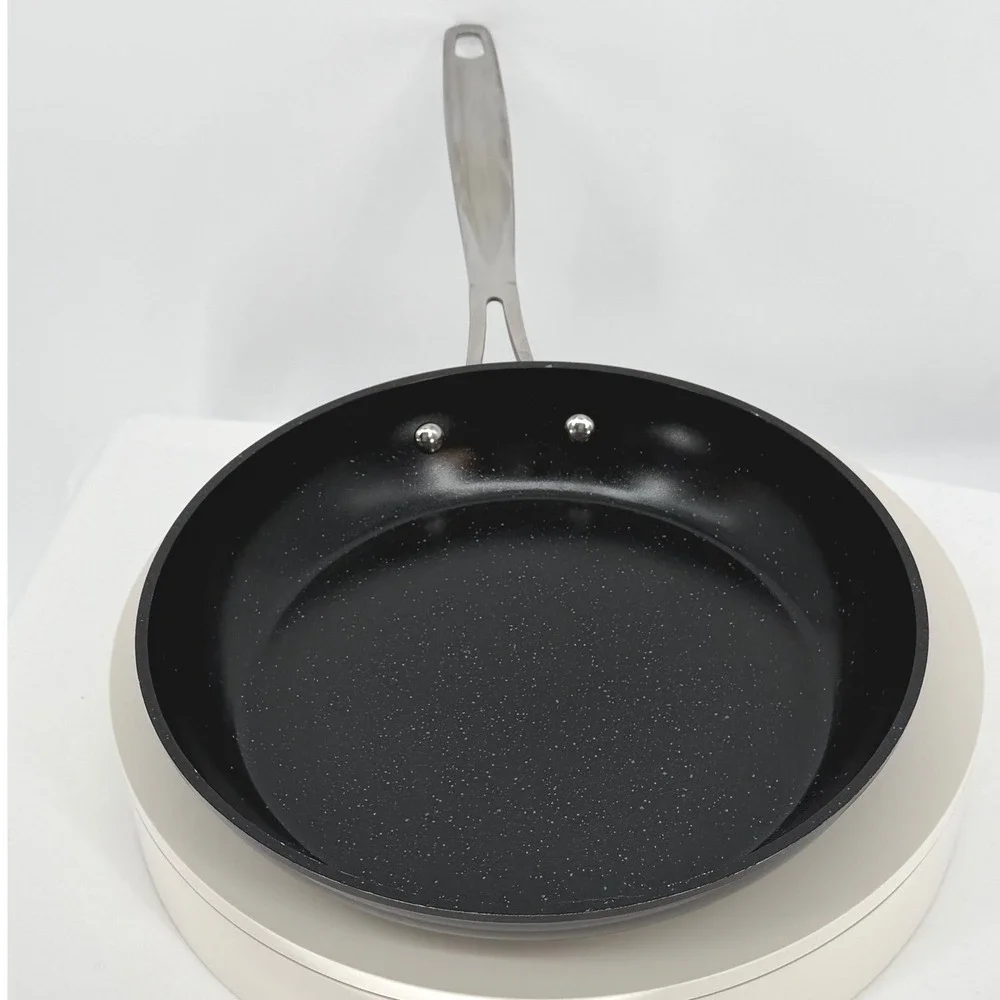 Nuwave 10 Inch Nonstick Frying Pan Skillet Black Silver Handle 96-00